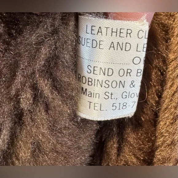 Vintage 70s Leather Trench Coat‎ Size 40R Rust Brown Belted Grais New Generation - Picture 9 of 15